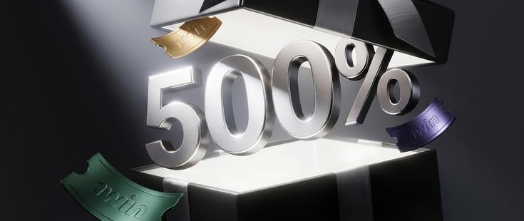 %500’e kadar hoş geldin bonusu